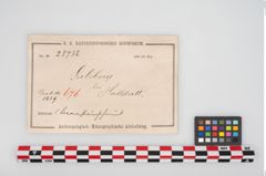 Etikett zu Perlenkette (NHMW-PRAE-025732)